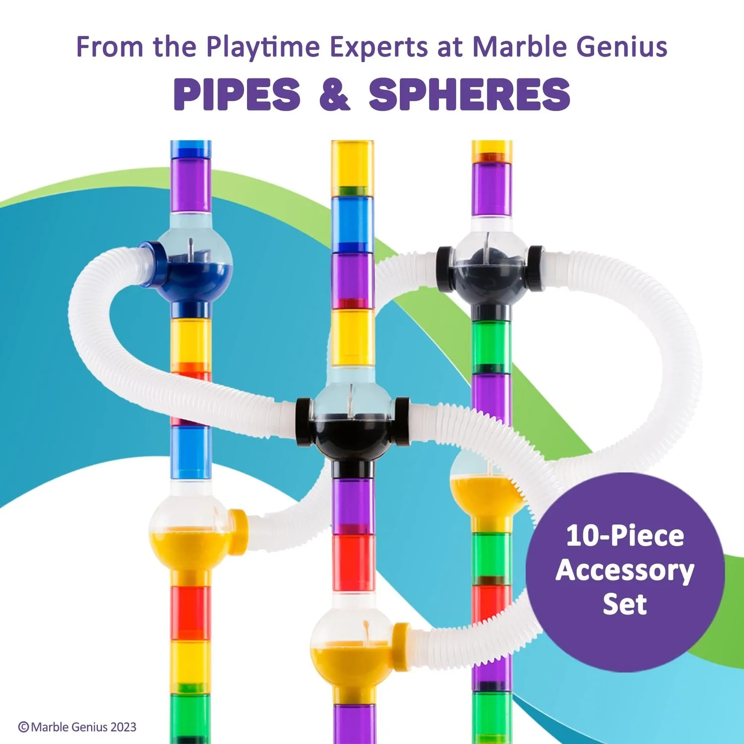 Accessory, Pipes & Spheres Add-On Set, 10 pieces