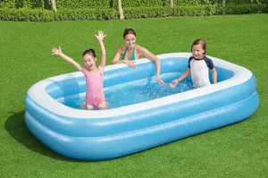 Bestway Family Paddling Pool Kids Inflatable Swimming Pool, Outdoor Garden Pool for Family, Family Fun Lounge Pool, 778L