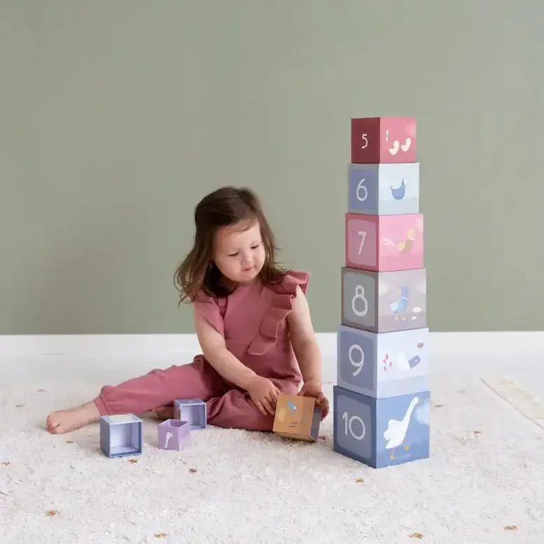 Building Cube Blocks Cardboard - Little Goose