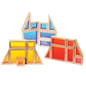 Colored See Through Wooden Blocks