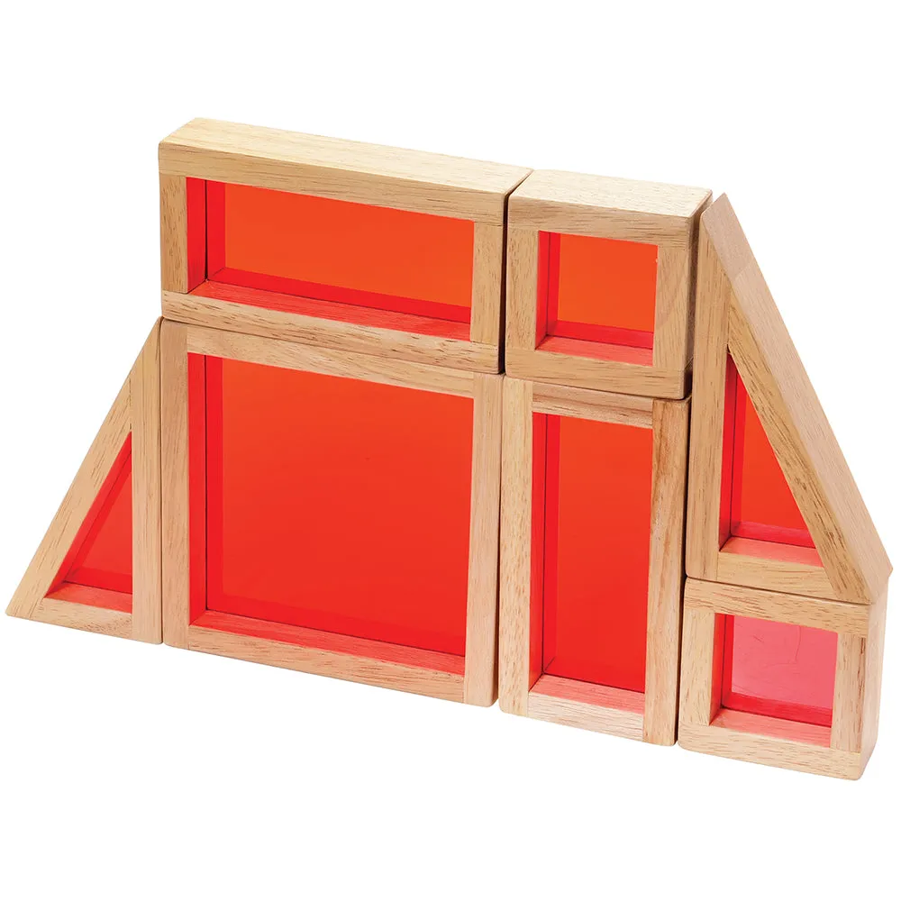 Colored See Through Wooden Blocks