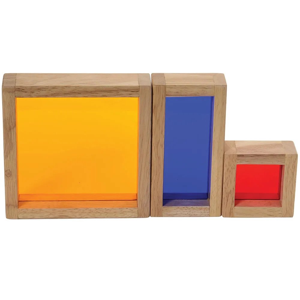 Colored See Through Wooden Blocks