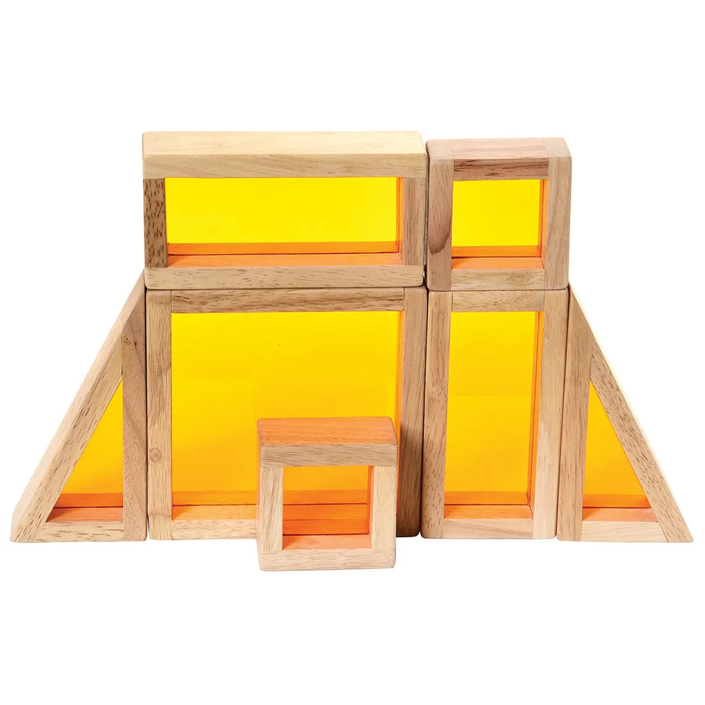 Colored See Through Wooden Blocks