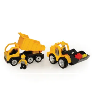 Construction Truck Set with 2 Figures