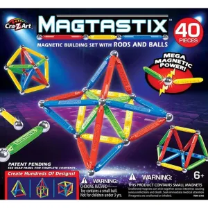 Cra-Z-Art MaGTastix 40 Piece Balls And Rods