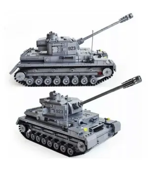 German F2 Tiger 323 Building Blocks Toy Tank Set