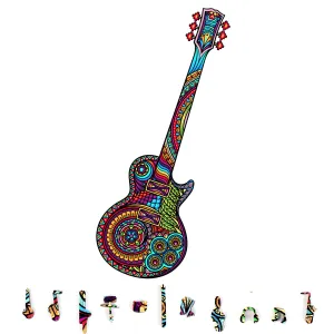 Guitar Wooden Jigsaw Puzzle