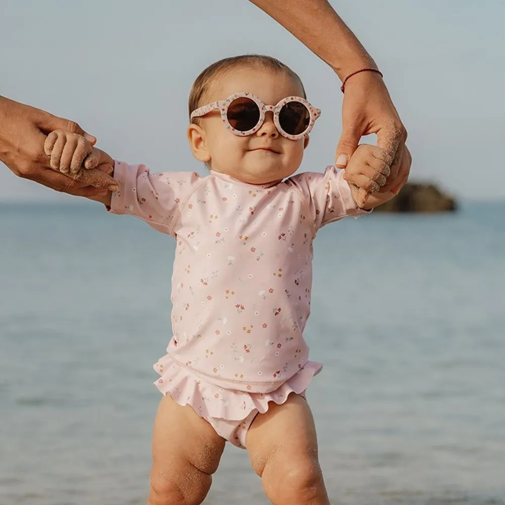 Little Dutch Kids Sunglasses Little Pink Flowers - Round