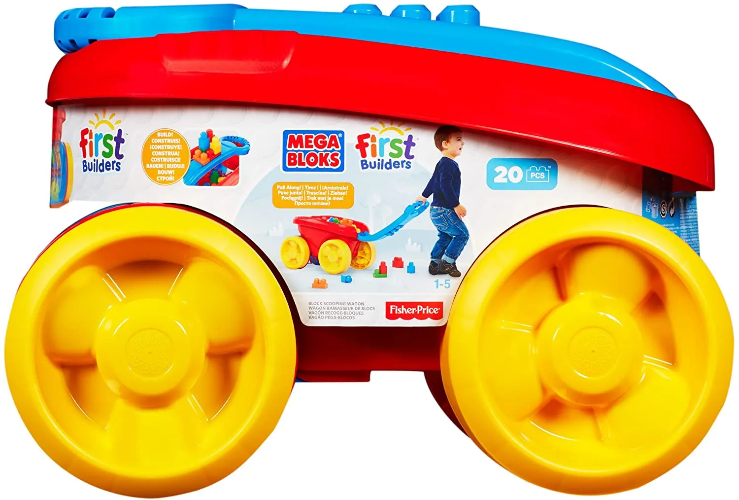 Mega Bloks Block Scooping Wagon Building Set