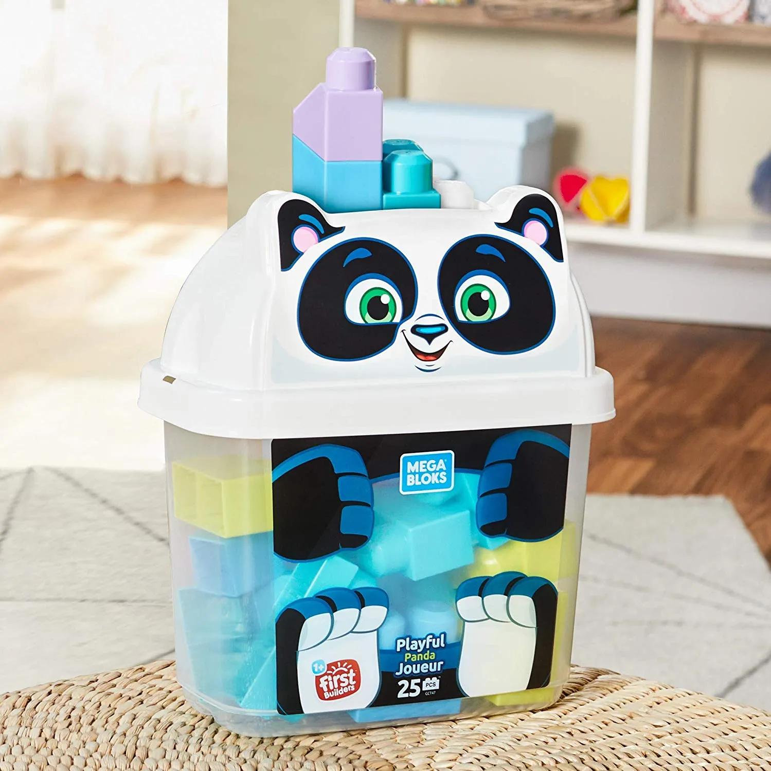 Mega Bloks Playful Panda 25-Piece Building Blocks Set