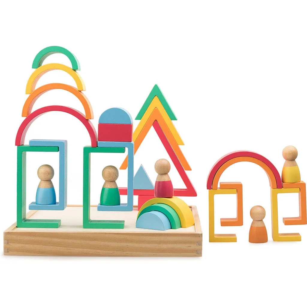 Montessori Rainbow Wooden Blocks