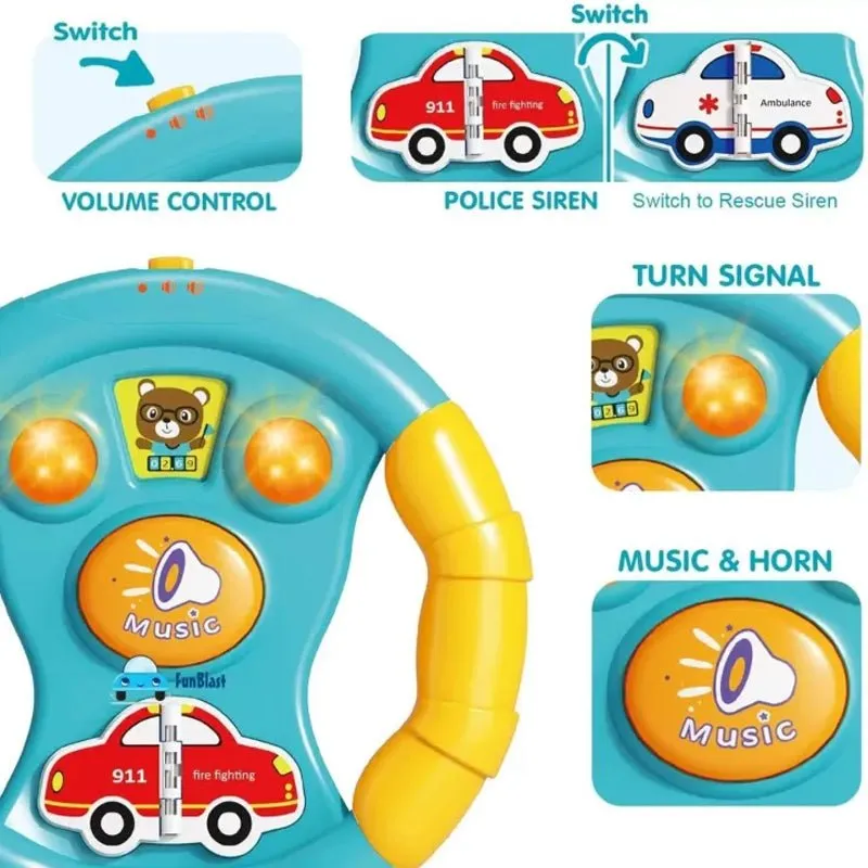 Musical Steering Wheel with Lights