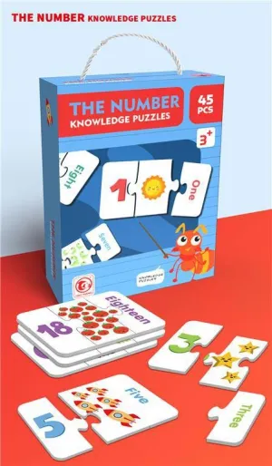 Number Matching Jigsaw Puzzles - 45 pieces