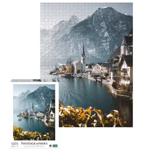 Photographers Collection: Lakeside Winter Village Puzzle 1000pc