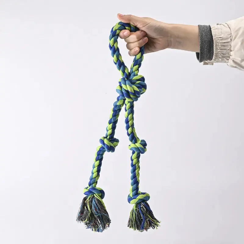 Rope Knot Dog Toys - Dental Health Chew And Interactive Toy