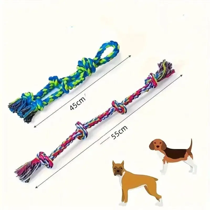 Rope Knot Dog Toys - Dental Health Chew And Interactive Toy