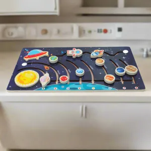 Solar System Wooden Puzzle for Kids Age 3 