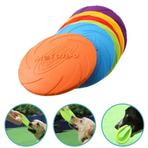 Ultra Durable Flying Frisbee for Dogs - Bite-Proof Rubber, Interactive Toy in 3 Sizes for Safe Outdoor Play