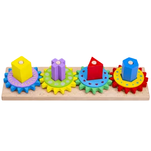 Wooden Gear Puzzle - Kids Puzzle Board